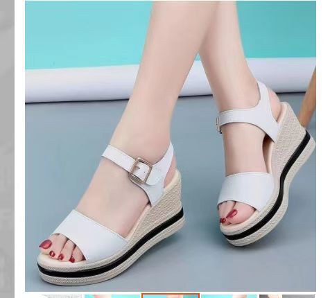 Chic High-Rise Muffin Bottom Sandals